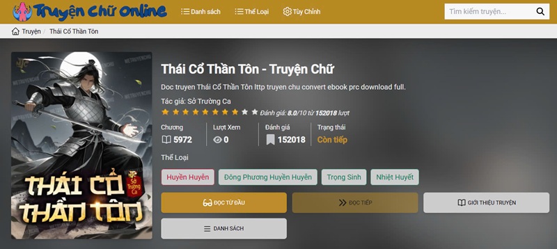 Truyện Tranh Truyện Thái Cổ Thần Tôn Full: Huyền Huyễn Trùng Sinh, Hùng Tráng Từ Đầu Đến Cuối